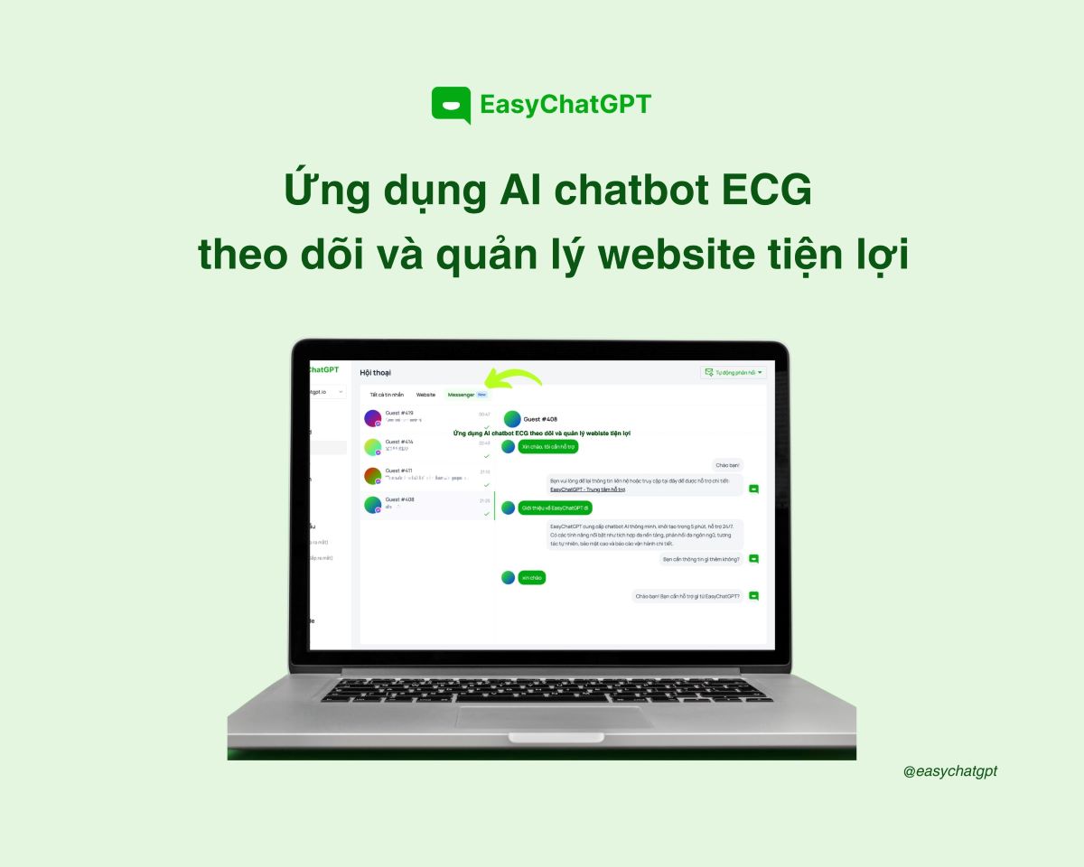 Doanh nghiệp cùng EasyChatGPT nâng cao trải nghiệm khách hàng và tạo chuyển đổi trực tuyến