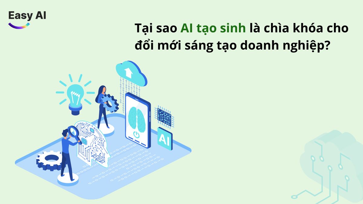 Tại sao AI tạo sinh là chìa khóa cho đổi mới sáng tạo trong doanh nghiệp?