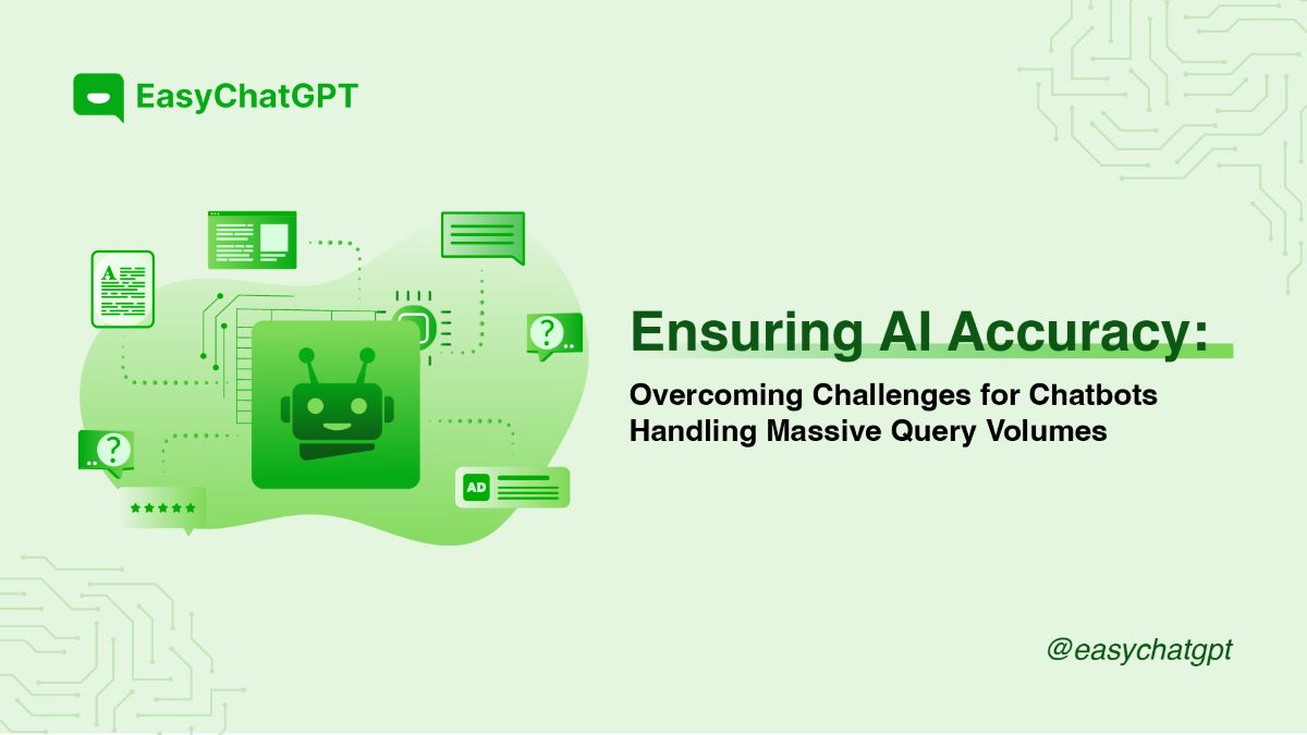 Ensuring AI Accuracy: Overcoming Challenges for Chatbots Handling Massive Query Volumes