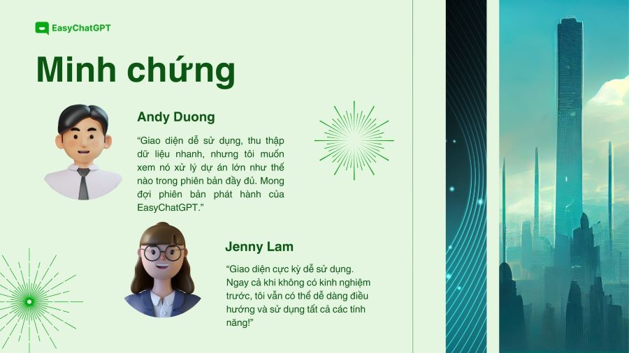 Minh chứng hiệu quả từ người dùng thực tế trong việc áp dụng chatbot AI - EasyChatGPT