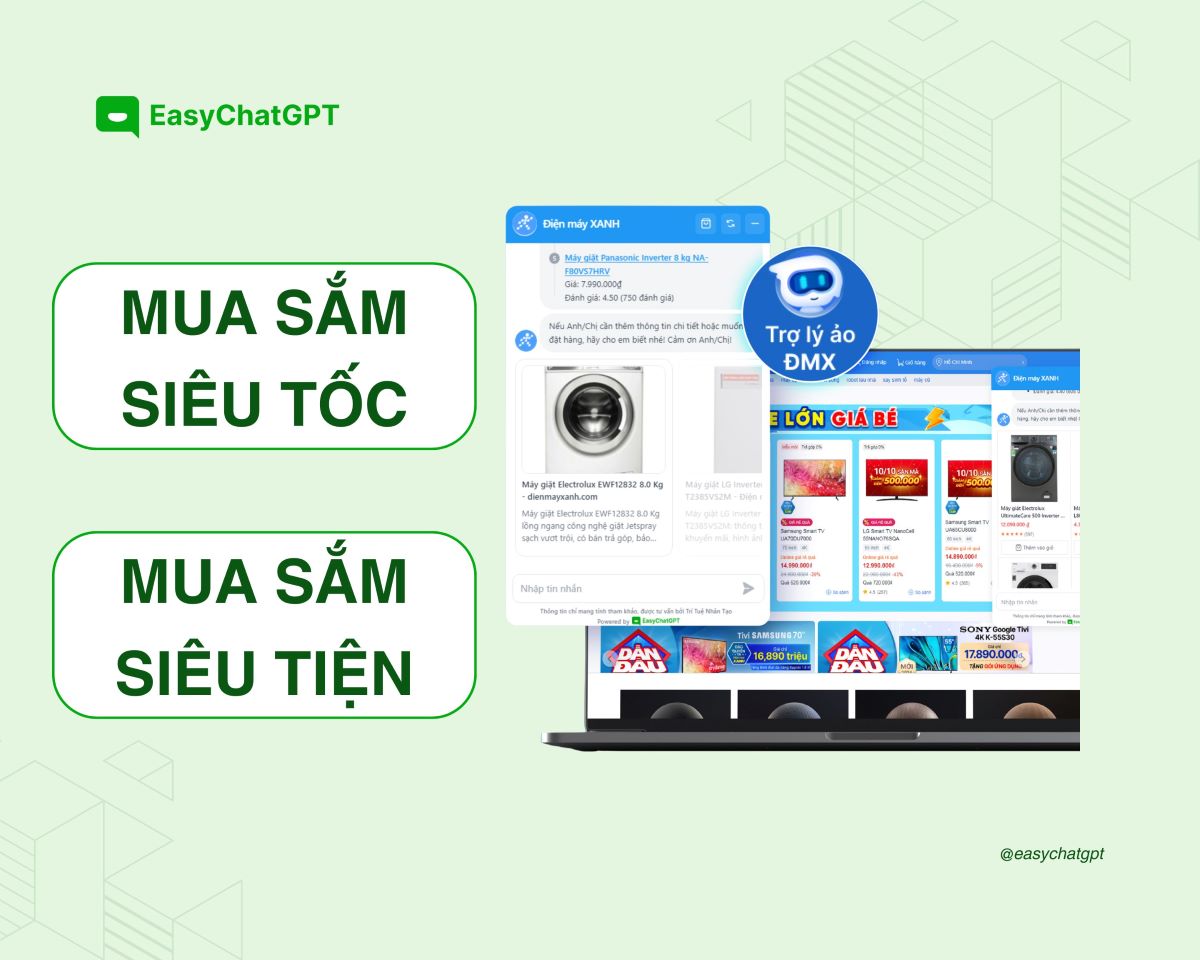 Chatbot AI Điện máy XANH - Tương lai của mua sắm trực tuyến